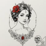 A linework tattoo of the iconic silhouette of… – tattoo sketch (№1751066968_0, 27.06.2025 23:29) — tattoovalue.net