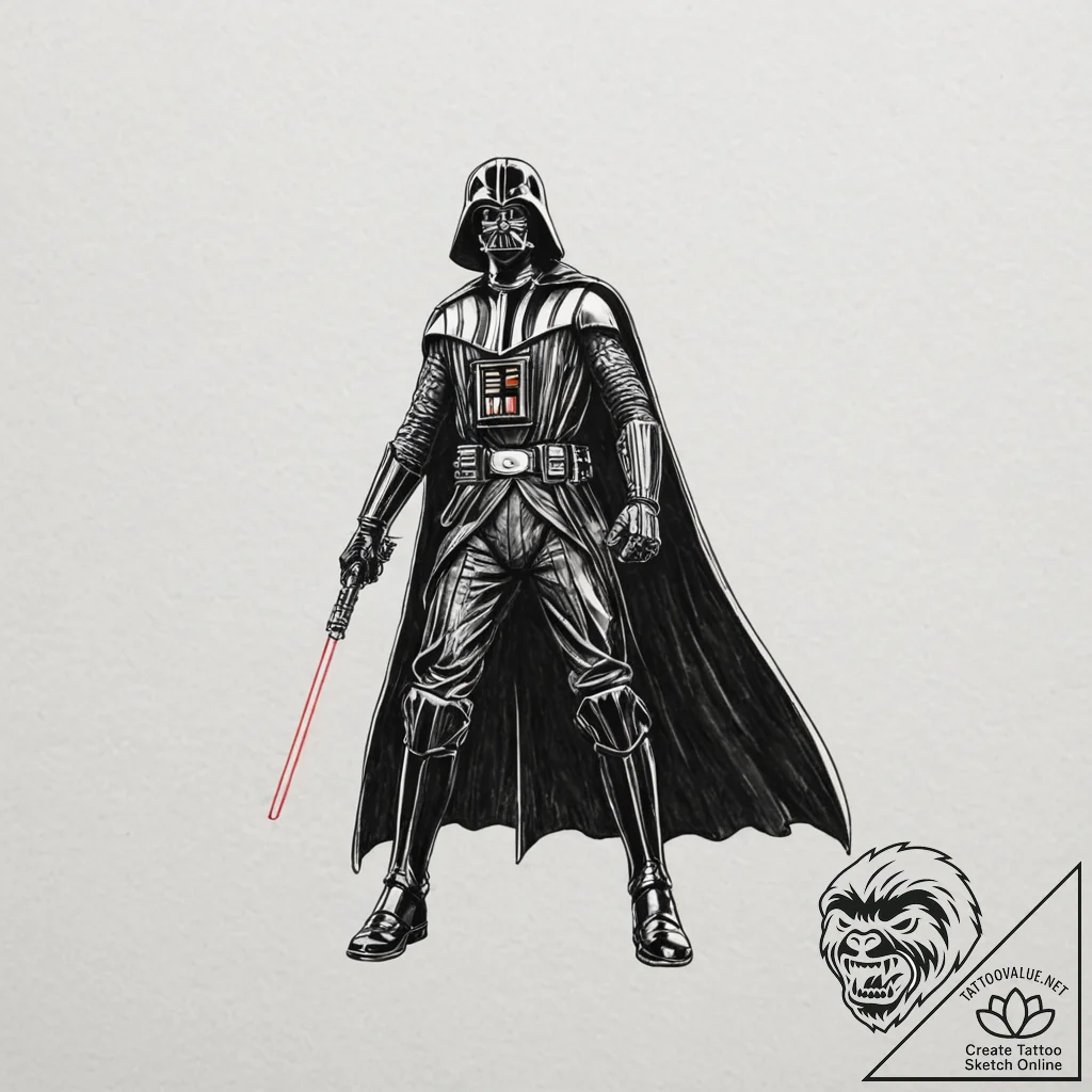 A tattoo flash sheet of lightsabers: luke's,... - tattoo sketch (№1751067181_0, 27.06.2025 23:33) — tattoovalue.net