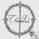 A linework design of the elvish script for “f… – tattoo sketch (№1751067924_0, 27.06.2025 23:45) — tattoovalue.net