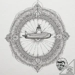 A watercolor tattoo of the yellow submarine f… – tattoo sketch (№1751068362_0, 27.06.2025 23:52) — tattoovalue.net