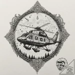 135. a graphic novel style tattoo of korben d… – tattoo sketch (№1751069898_0, 28.06.2025 00:18) — tattoovalue.net