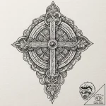 Maya (symbols), artistic tattoo sketch, minim… – tattoo sketch (№1751071045_0, 28.06.2025 00:37) — tattoovalue.net