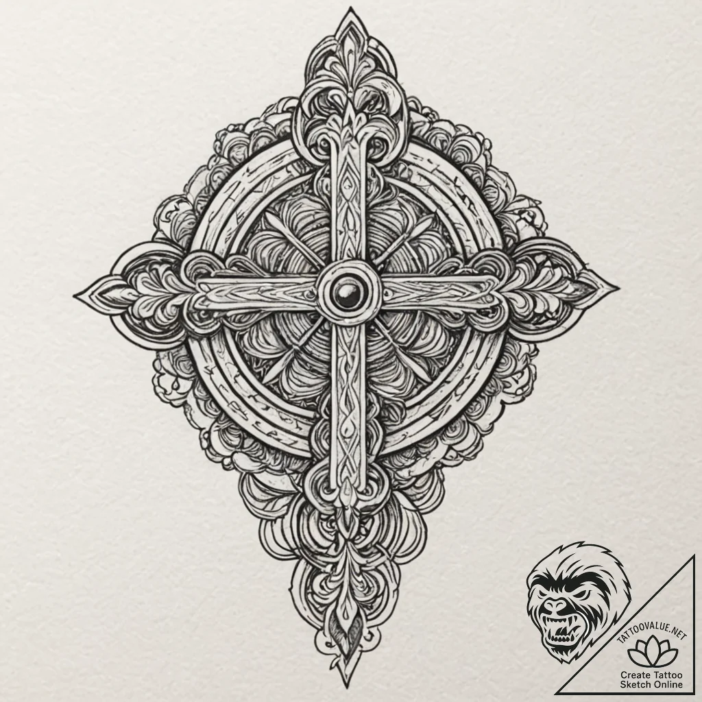 Maya (symbols), artistic tattoo sketch, minim... - tattoo sketch (№1751071045_0, 28.06.2025 00:37) — tattoovalue.net