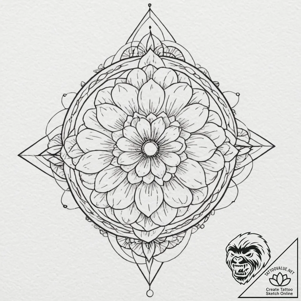 A sketch of the radish spirit from spirited a... - tattoo sketch (№1751071276_0, 28.06.2025 00:41) — tattoovalue.net