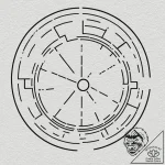 A sketch of the “time is a flat circle” symbo… – tattoo sketch (№1751072135_0, 28.06.2025 00:55) — tattoovalue.net