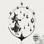 A watercolor sketch of thomasin from the witc… – tattoo sketch (№1751073848_0, 28.06.2025 01:24) — tattoovalue.net