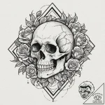 A camera aperture symbol, tattoo sketch desig… – tattoo sketch (№1751074400_0, 28.06.2025 01:33) — tattoovalue.net