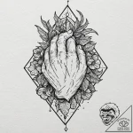 A graphic novel panel of the chestburster sce… – tattoo sketch (№1751074883_0, 28.06.2025 01:41) — tattoovalue.net