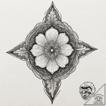 Spiral, tattoo line art, detailed cross-hatch… – tattoo sketch (№1751075112_0, 28.06.2025 01:45) — tattoovalue.net