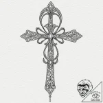 Ankh, tattoo line art, minimalist approach, s… – tattoo sketch (№1751075461_0, 28.06.2025 01:51) — tattoovalue.net