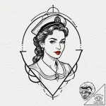 Note, tattoo line art, clear image, sharp foc… – tattoo sketch (№1751076454_0, 28.06.2025 02:07) — tattoovalue.net