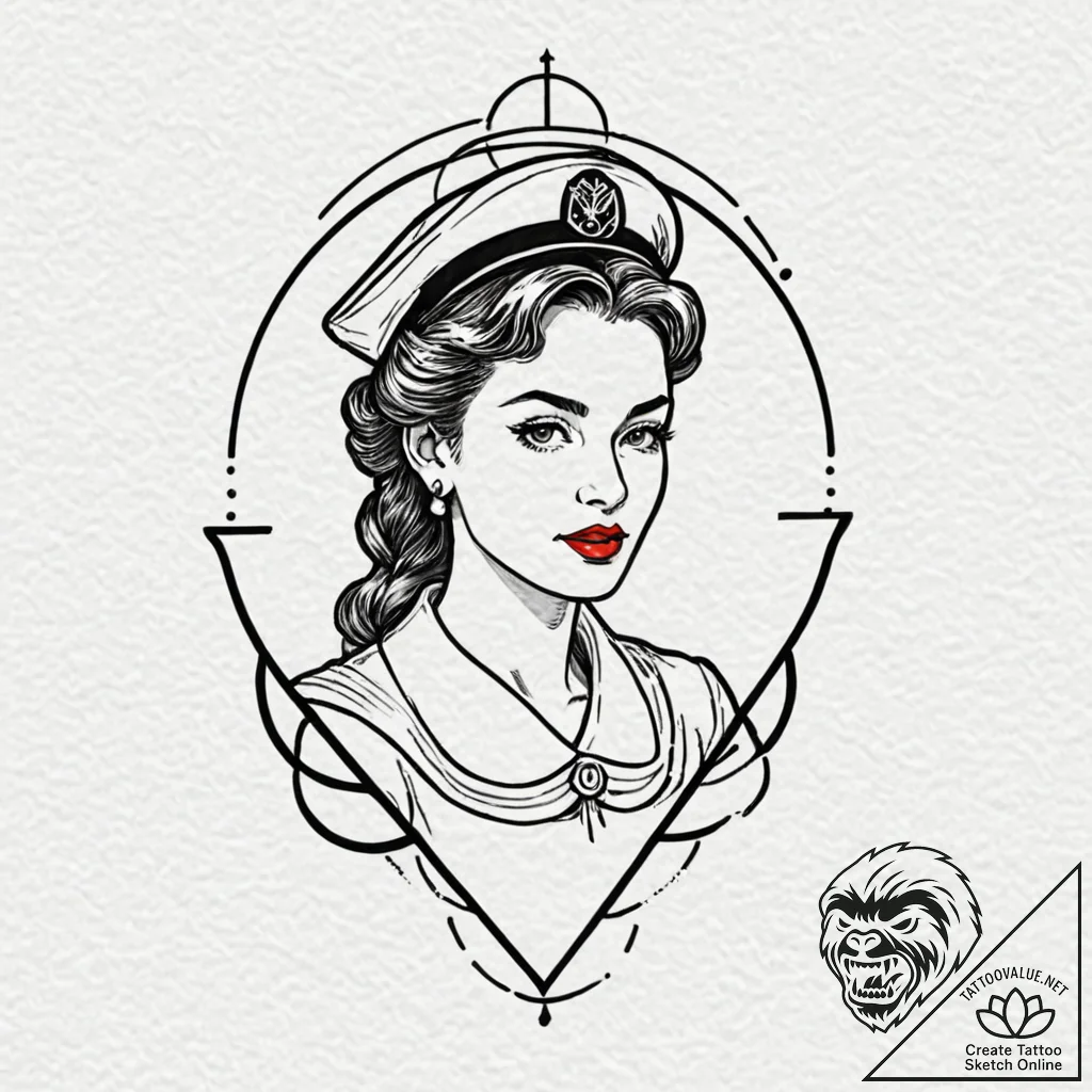 Note, tattoo line art, clear image, sharp foc... - tattoo sketch (№1751076454_0, 28.06.2025 02:07) — tattoovalue.net