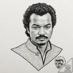 Neo-traditional tattoo of lando calrissian, c… – tattoo sketch (№1751076744_0, 28.06.2025 02:12) — tattoovalue.net