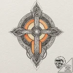 A watercolor sketch of the wakandan sunset,,… – tattoo sketch (№1751078123_0, 28.06.2025 02:35) — tattoovalue.net