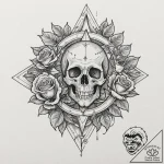 Wind rose, concept art for tattoo, rough sket… – tattoo sketch (№1751080698_0, 28.06.2025 03:18) — tattoovalue.net