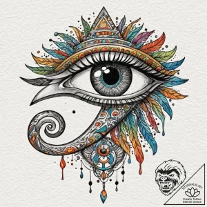 The eye of horus (is there as eye of ra, slig… – tattoo sketch (№1751081476_0, 28.06.2025 03:31) — tattoovalue.net