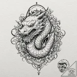 A neo-traditional tattoo of the main characte… – tattoo sketch (№1751084172_0, 28.06.2025 04:16) — tattoovalue.net