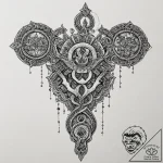 30. linework design of the “this is the way”… – tattoo sketch (№1751085028_0, 28.06.2025 04:30) — tattoovalue.net