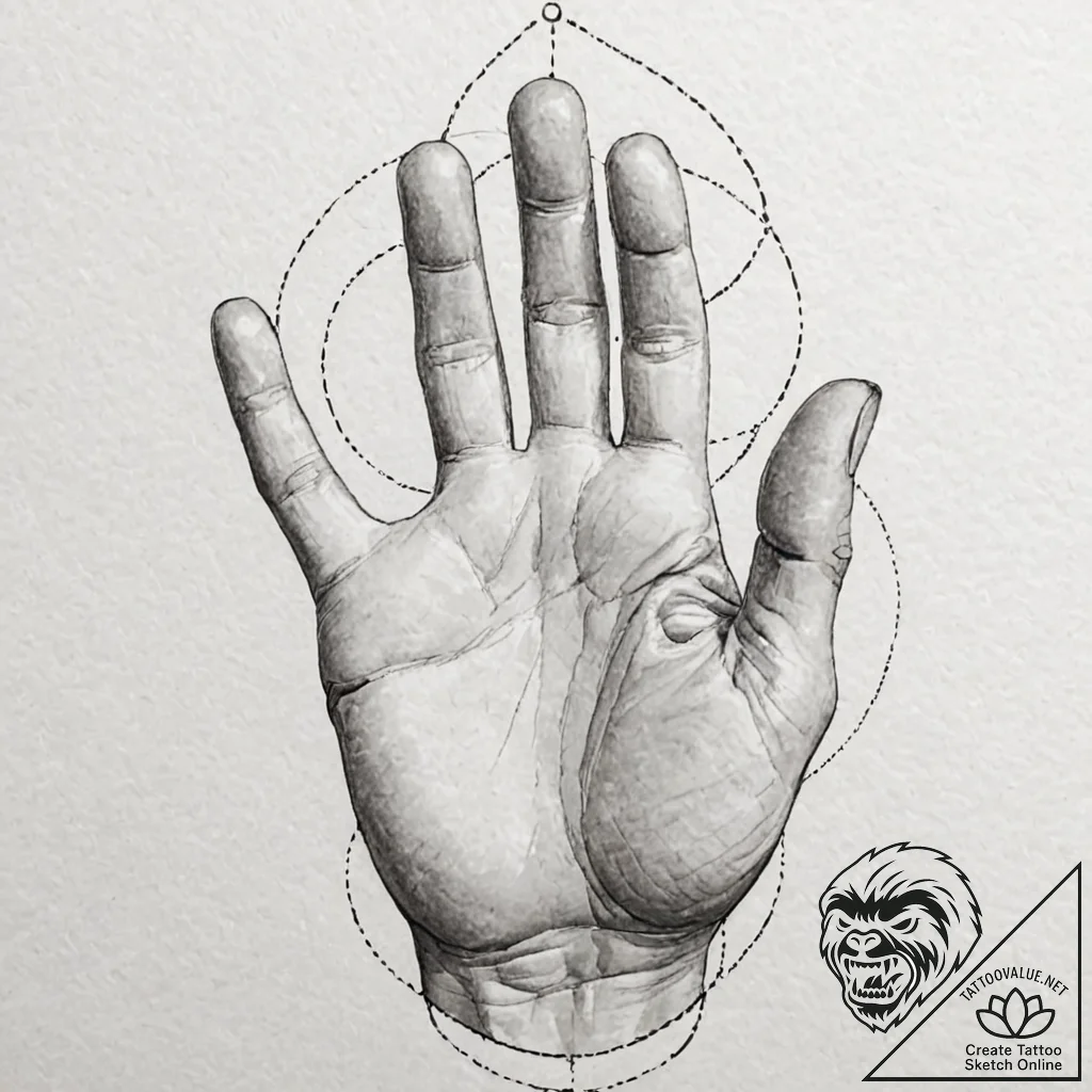 A sketch of thing from wednesday, the disembo... - tattoo sketch (№1751087818_0, 28.06.2025 05:16) — tattoovalue.net