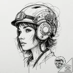 A linework tattoo of the memory-erasing proce… – tattoo sketch (№1751087927_0, 28.06.2025 05:18) — tattoovalue.net