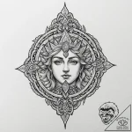 George the victorious, ink illustration for t… – tattoo sketch (№1751088536_0, 28.06.2025 05:28) — tattoovalue.net