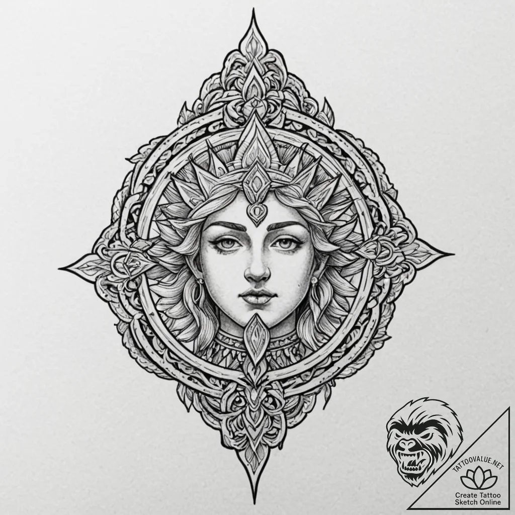 George the victorious, ink illustration for t... - tattoo sketch (№1751088536_0, 28.06.2025 05:28) — tattoovalue.net