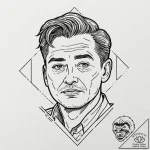 A linework design of the johnny cab from tota… – tattoo sketch (№1751090818_0, 28.06.2025 06:06) — tattoovalue.net
