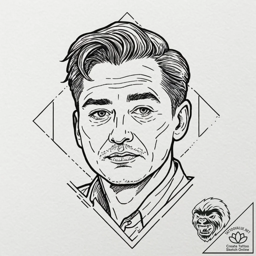 A linework design of the johnny cab from tota... - tattoo sketch (№1751090818_0, 28.06.2025 06:06) — tattoovalue.net