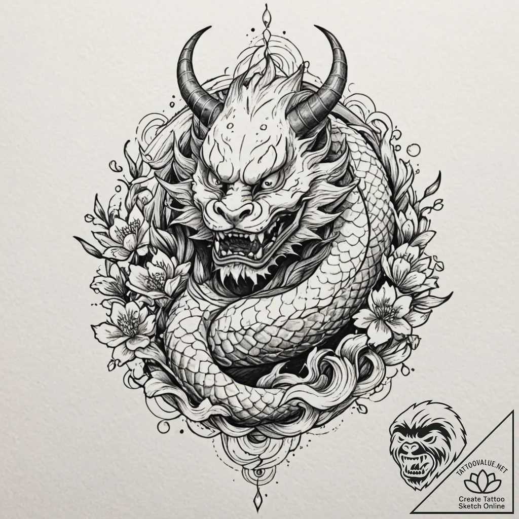 Prickly wire, ink illustration for tattoo, su... - tattoo sketch (№1751091306_0, 28.06.2025 06:15) — tattoovalue.net