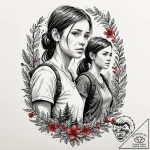 A neo-traditional portrait of the main charac… – tattoo sketch (№1751092412_0, 28.06.2025 06:33) — tattoovalue.net