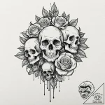 A sketch of berlin, charismatic and unhinged,… – tattoo sketch (№1751092714_0, 28.06.2025 06:38) — tattoovalue.net