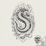 Milky way, concept art for tattoo, rough sket… – tattoo sketch (№1751094694_0, 28.06.2025 07:11) — tattoovalue.net