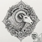 A dotwork mandala incorporating the origami u… – tattoo sketch (№1751095431_0, 28.06.2025 07:23) — tattoovalue.net