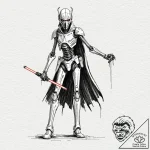 34. trash polka sketch of general grievous wi… – tattoo sketch (№1751097692_0, 28.06.2025 08:01) — tattoovalue.net
