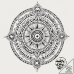 A linework tattoo of the eye of agamotto,, co… – tattoo sketch (№1751099306_0, 28.06.2025 08:28) — tattoovalue.net