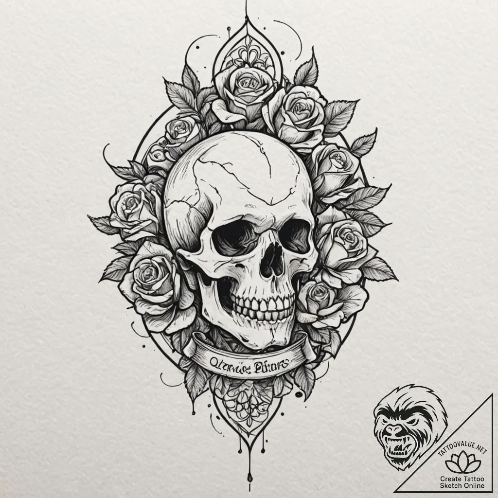 Tengu, tattoo drawing outline, rough sketchy... - tattoo sketch (№1751104013_0, 28.06.2025 09:46) — tattoovalue.net