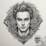 A sketch of colin robinson, the energy vampir… – tattoo sketch (№1751104198_0, 28.06.2025 09:49) — tattoovalue.net