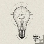 A vintage lightbulb filament glowing, artisti… – tattoo sketch (№1751104498_0, 28.06.2025 09:54) — tattoovalue.net