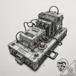 A ghostbusters ghost trap, artistic tattoo sk… – tattoo sketch (№1751106324_0, 28.06.2025 10:25) — tattoovalue.net
