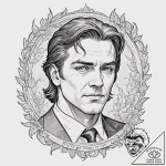 A graphic novel portrait of randall flagg, th… – tattoo sketch (№1751106633_0, 28.06.2025 10:30) — tattoovalue.net