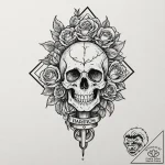 Lightbulb with a plant growing inside, tattoo… – tattoo sketch (№1751108357_0, 28.06.2025 10:59) — tattoovalue.net