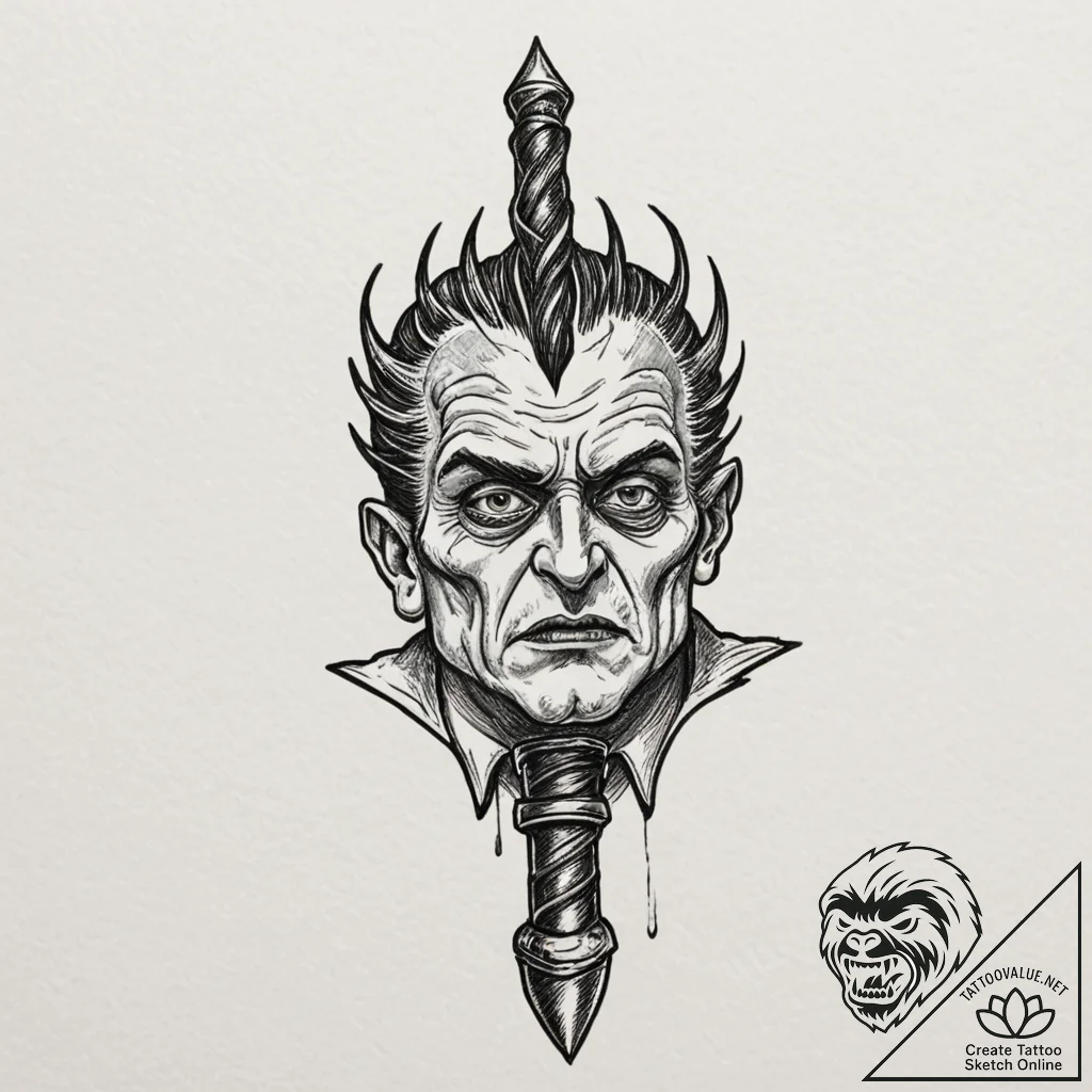 классические хорроры (universal monsters, ham... - tattoo sketch (№1751115369_0, 28.06.2025 12:56) — tattoovalue.net