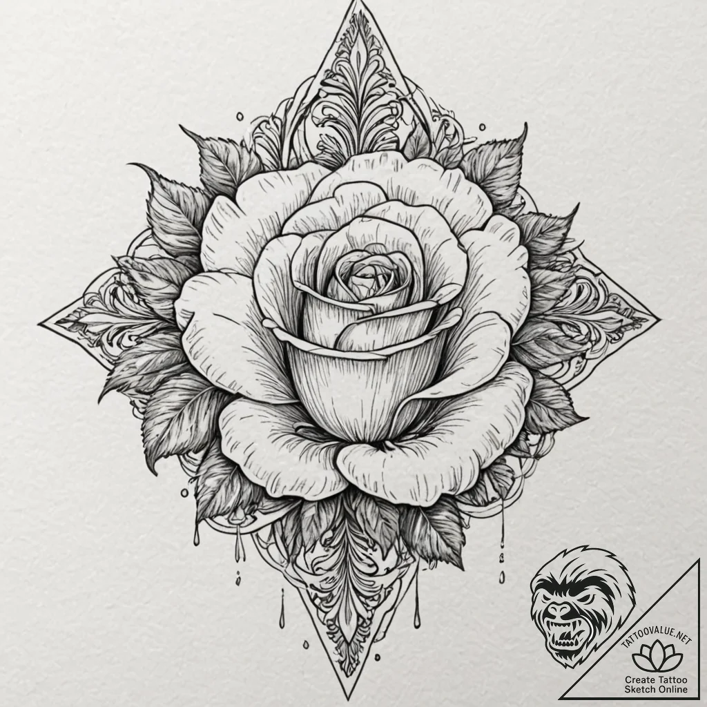 A neo-traditional tattoo of tuxedo mask, with... - tattoo sketch (№1751115923_0, 28.06.2025 13:05) — tattoovalue.net