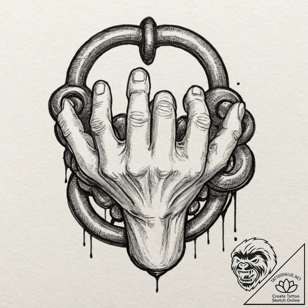 Brass knuckles, tattoo flash sheet design, mu... - tattoo sketch (№1751118093_0, 28.06.2025 13:41) — tattoovalue.net