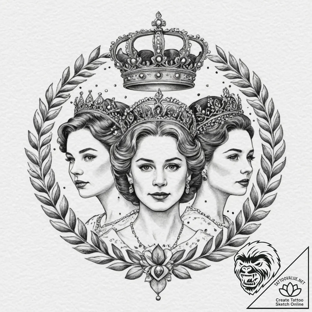 A sketch of the main characters from the crow... - tattoo sketch (№1751121172_0, 28.06.2025 14:32) — tattoovalue.net