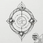 133. a linework tattoo of the four elemental… – tattoo sketch (№1751125110_0, 28.06.2025 15:38) — tattoovalue.net