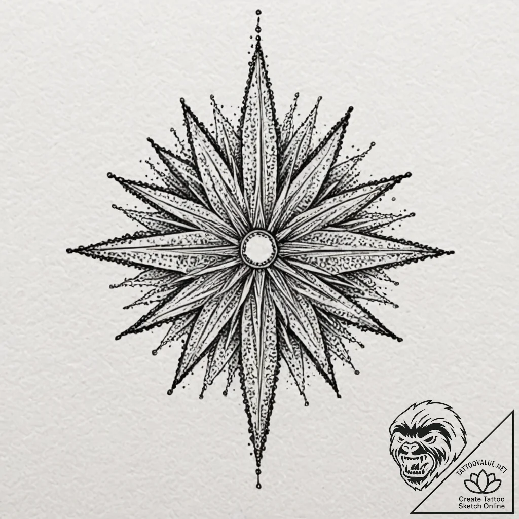 A linework tattoo of a simple magic wand with... - tattoo sketch (№1751125218_0, 28.06.2025 15:40) — tattoovalue.net