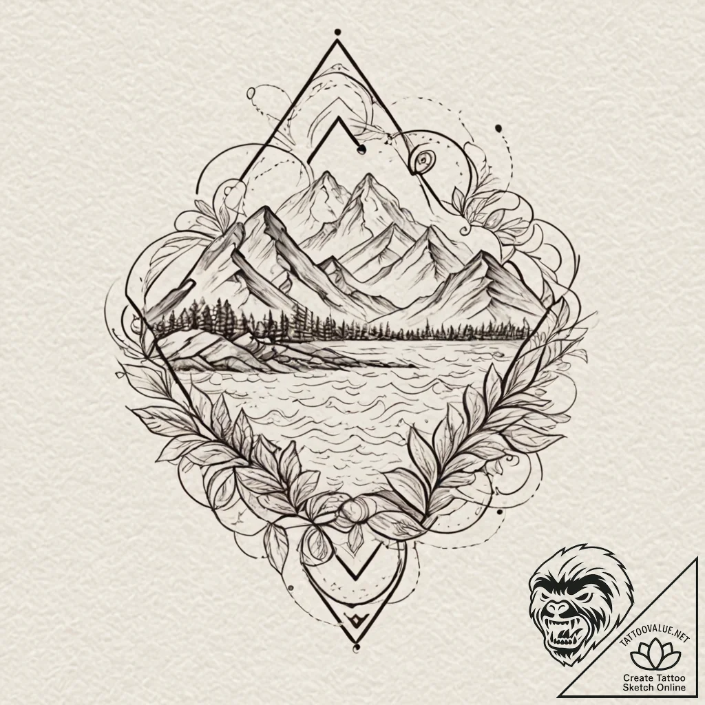 Polynesia (pattern), concept art for tattoo,... - tattoo sketch (№1751125460_0, 28.06.2025 15:44) — tattoovalue.net