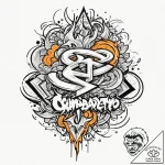Ray, tattoo flash sheet design, new school ta… – tattoo sketch (№1751125582_0, 28.06.2025 15:46) — tattoovalue.net