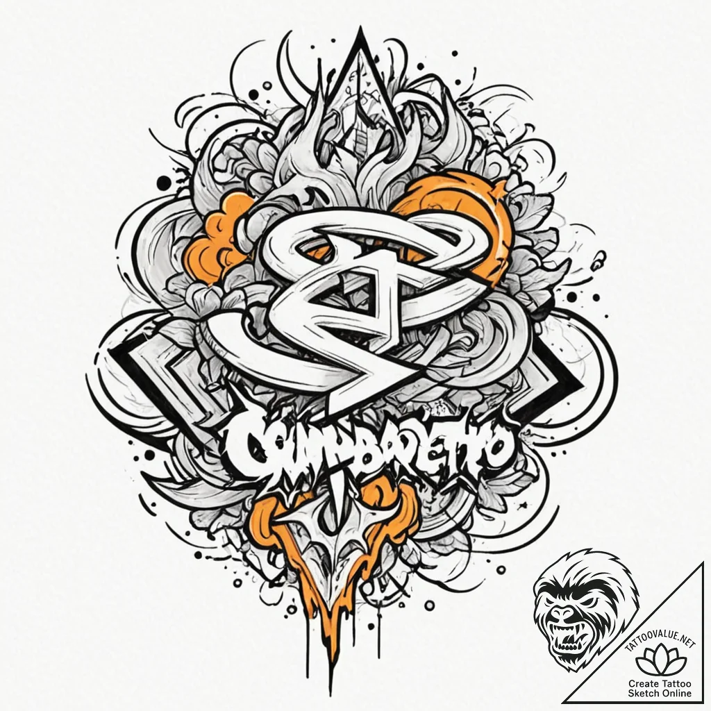 Ray, tattoo flash sheet design, new school ta... - tattoo sketch (№1751125582_0, 28.06.2025 15:46) — tattoovalue.net